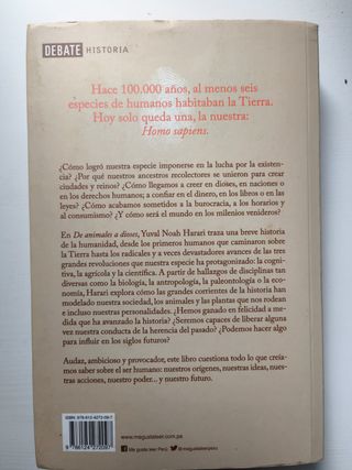 Sapiens de animales a dioses: breve historia de...