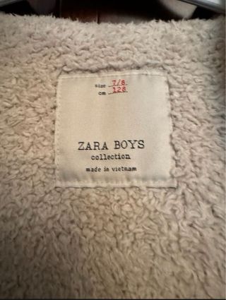Abrigo Zara Niños Talla 7/8 Años