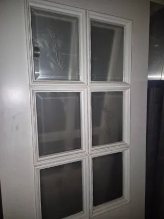 Puertas dobles de salón con cristal