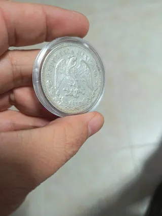 Moneda Un Peso México 1908 Plata