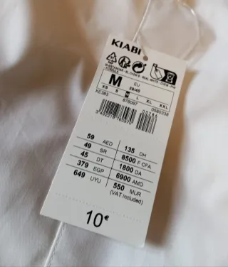 Camisa Hombre Blanca Manga Larga