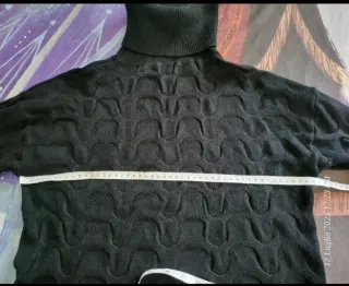 Maglione collo alto nero