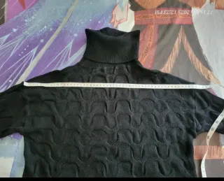 Maglione collo alto nero