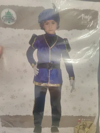 Disfraz paje real niño