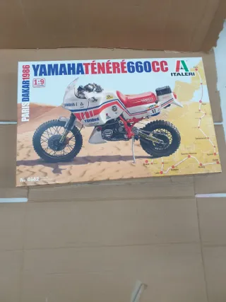 Maqueta Yamaha Ténéré 660cc Paris Dakar 1986