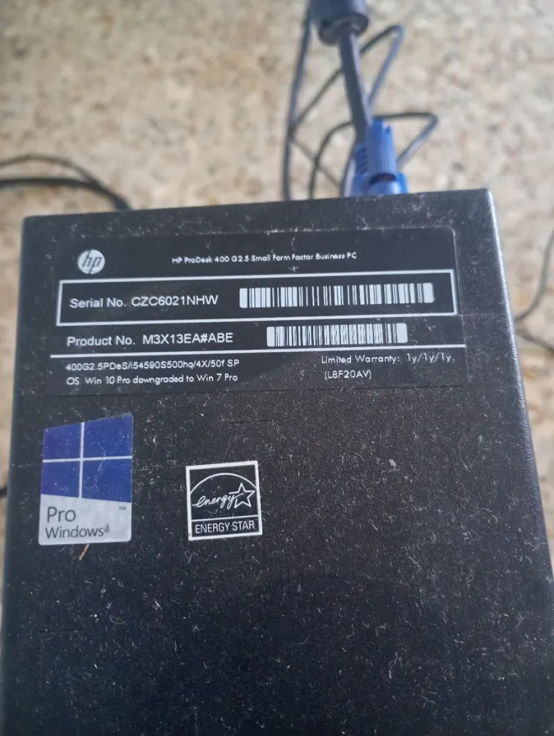 Ordenador HP ProDesk 400 SFF Negro afbeelding 3