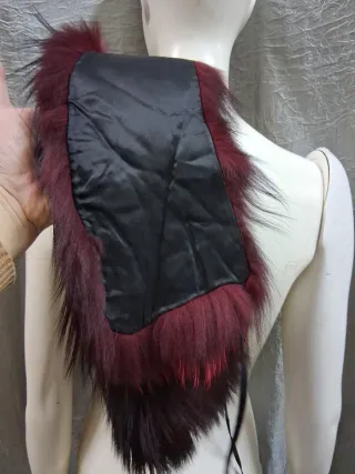 Stola scialle vera pelle collo