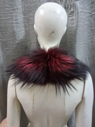 Stola scialle vera pelle collo