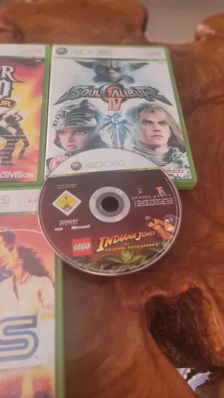 4 Juegos Xbox 360: Guitar Hero, Soul Calibur IV, C