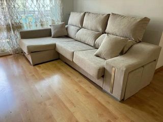 SOFA BEIGE DERECHO TOTALMENTE NUEVO