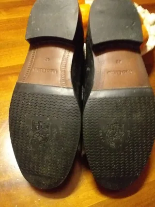 Scarpe uomo eleganti nere mai usate