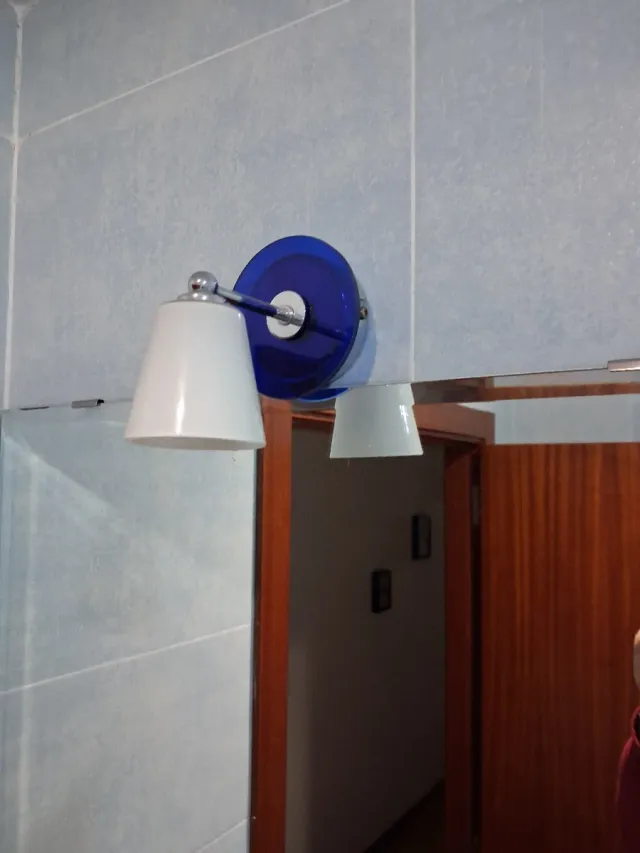 Conjunto baño: espejo, aplique y balda