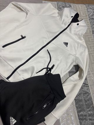 Chándal Adidas Talla L Hombre Blanco y Negro