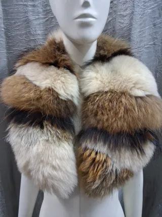 Stola scialle collo vera pelle