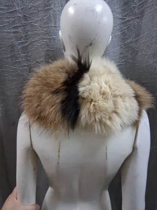 Stola scialle collo vera pelle