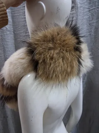 Stola scialle collo vera pelle