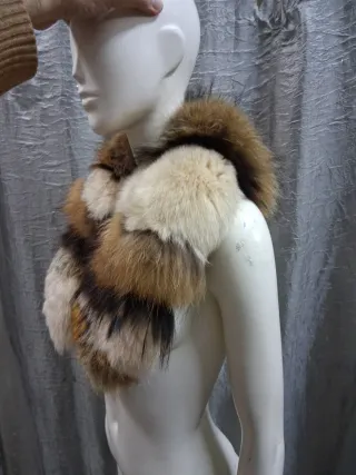 Stola scialle collo vera pelle