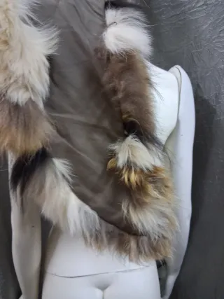 Stola scialle collo vera pelle