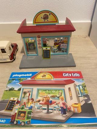 Playmobil Hamburguesería y Reparto 70540 9860