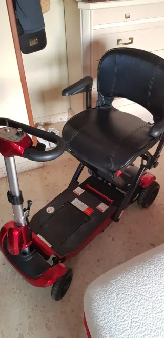 Scooter Plegable Rojo y Negro