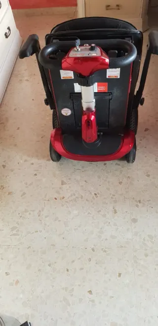 Scooter Plegable Rojo y Negro