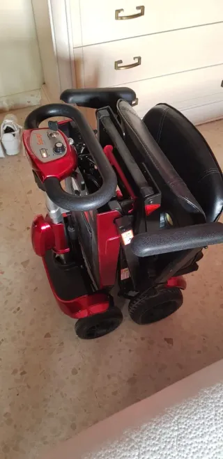 Scooter Plegable Rojo y Negro