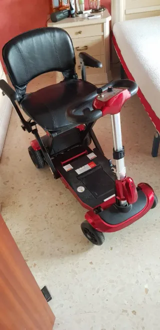 Scooter Plegable Rojo y Negro