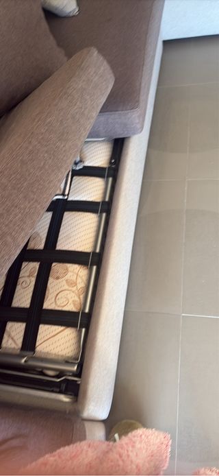 Divano angolare grigio chiaro e antracite