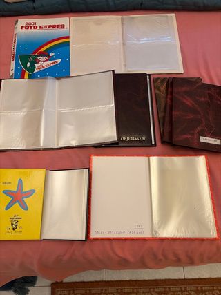 Lote de 10 Álbumes de fotos de diferentes tamaños