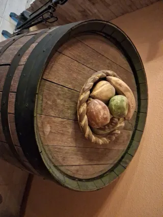 Barrica decorativa de madera