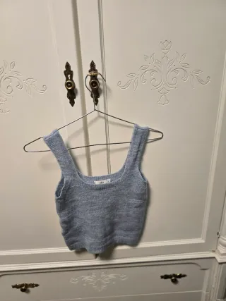 Jersey y mangas tirantes azul