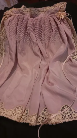 Traje de Bautizo antiguo de seda.