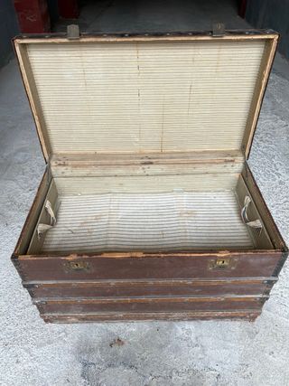 Baúl de madera vintage