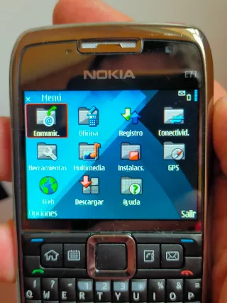 Nokia E71 Plata Blackberry