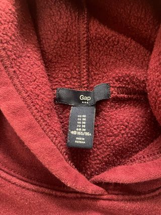 Sudadera GAP original burdeos –talla M – Impecable