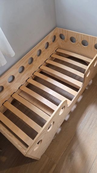 Cama Montessori Madera Natural