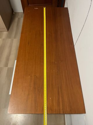 Mueble recibidor/salón madera y cristal