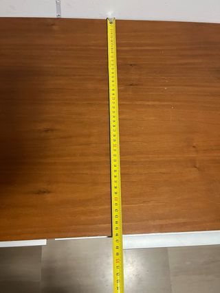 Mueble recibidor/salón madera y cristal