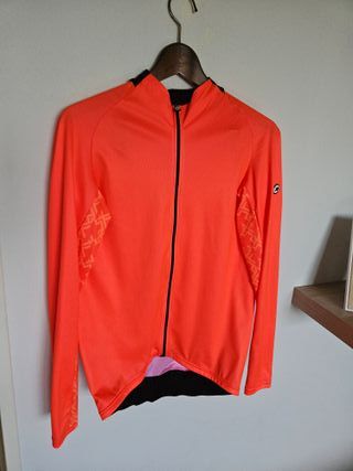 Maillot Assos Manga Larga Naranja