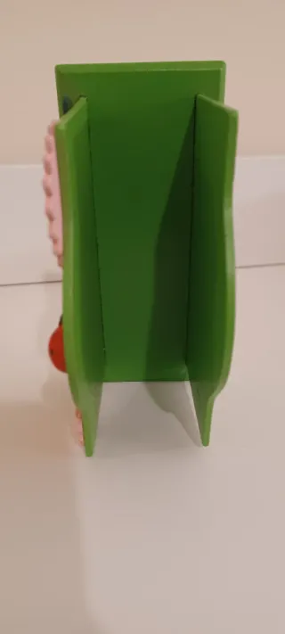 Porta tovaglioli legno decorato fiori