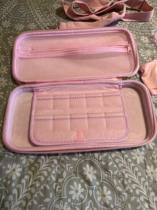 Funda Nintendo Switch OLED Rosa Flores