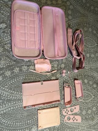 Funda Nintendo Switch OLED Rosa Flores