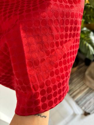 Vestido Vintage de Fiesta Rojo Elegante  C Luce