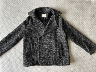 Chaquetón mujer negro y gris