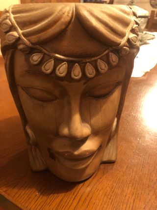 Contenitore decorativo a forma di testa