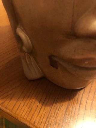 Contenitore decorativo a forma di testa