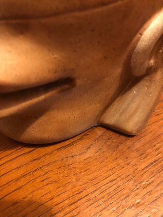 Contenitore decorativo a forma di testa