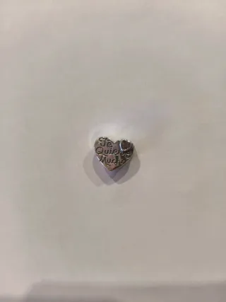 Charm Corazón Plata Te Quiero Mucho
