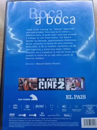 DVD Boca a boca Comedia Romántica Español