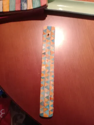 Porta incienso cerámica y madera